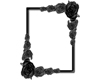 LARGE roseframe in black