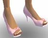 Pink pumps w white nails