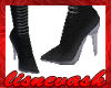 Black Leather Stilettos