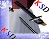 Left-hip Black Katana