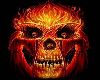 Skulls in flames