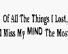 Lost Mind Sticker