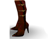 4u Red Chainy Boots