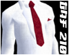 White Suit w/Red Tie