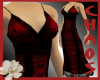 {C}RomanticRedLace Dress