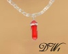 Silver w/ Red Crystal