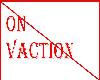 On Vacation Sticker