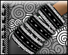 [BlaqsilvStrpe3Bangles}L