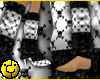 Sequin Skull Legwarmers