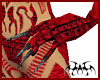 long red-black gloves