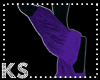 {K} Purple Furry Boots