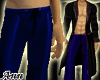 Silk Sleep Pants BLUE