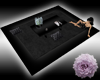-Black Romantic Rug Set