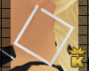 {K} White Square Hoops
