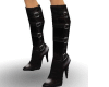 Black leather boots
