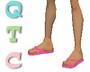 Hot Pink Flip Flops