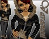 ~leopard fur blk hoodie~