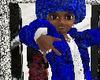 *Mens Blue Fur Coat