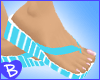 ~BZ~ Teal Flip Flops