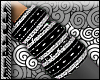 [BlaqsilvStrpe3Bangles}R