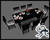Black Satin 10p Table