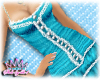Frill Flirt Dress Cyan