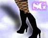 Boots & Stockings Black