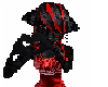 hikaru black with red