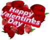 valentine rose heart