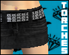 $ Black Jean Tiny Skirt