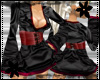 *S* Black&Red satin Robe
