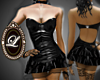 LIZ pvc mini dress