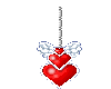 Swinging Heart Charm