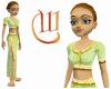 Sari Cloth Dress - Green