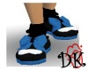 Blue & Black Doll Shoes