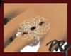 Gold Ruby Bling Ring