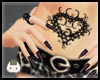 O" Flower Heart Tattoo