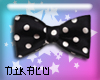 [ST]Black PolkaDot Bow