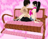 Pink sofa+5pose