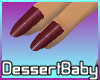 DB Burgundy Brandy Nails
