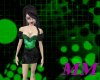 !MM! Green & Black Dress