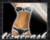(L) Black/White Bikini