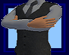 Suede Grey Vest-Tie