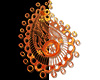 Orange Paisley