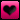 Pink/Black Heart