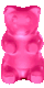 Pink gummy bear