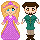 Rapunzel and Flynn Rider